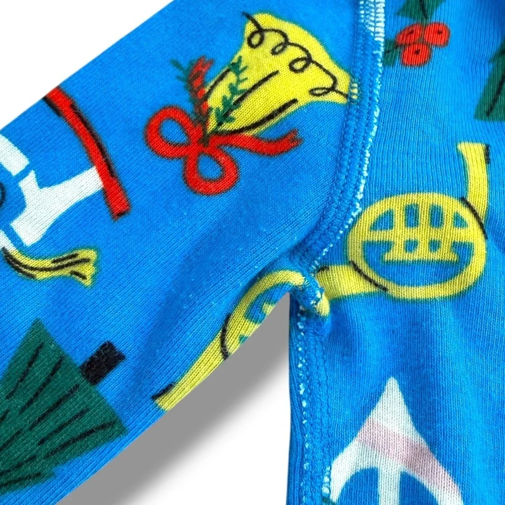 Hanna Andersson Nutcracker Pajamas Kids 2 Blue Long John Organic Cotton Holiday
